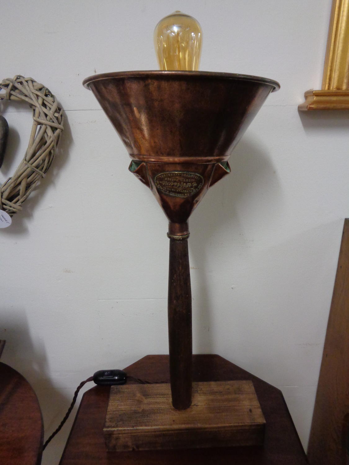 Bespoke Table Lamp - Vintage Vacuum Washer