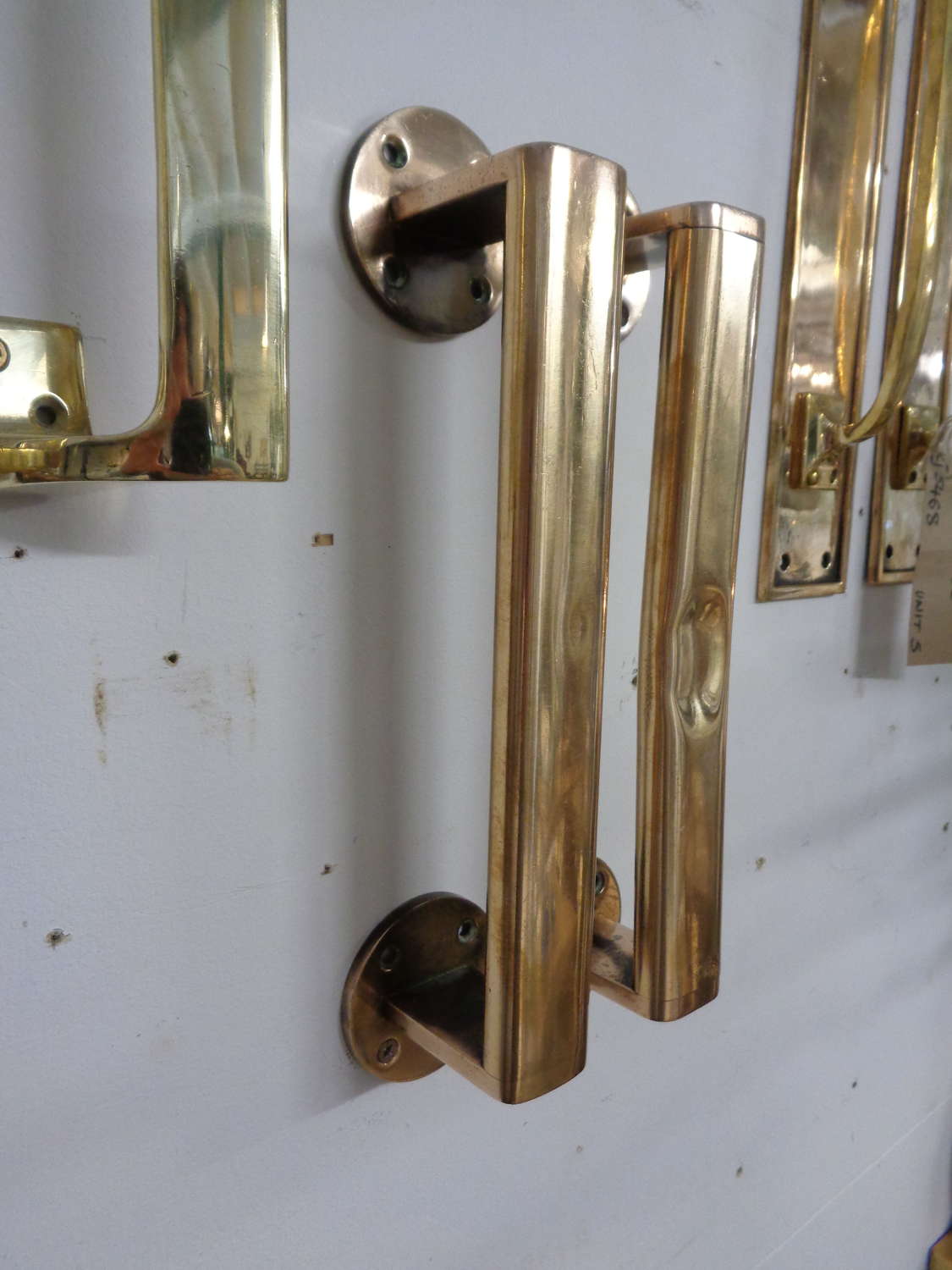 Art Deco Brass Door Handles
