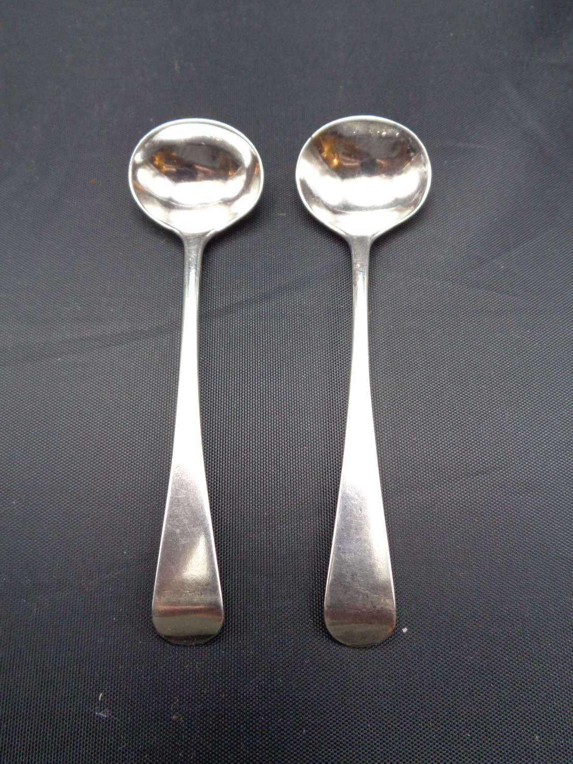 Georgian Solid Silver Condiment Spoons