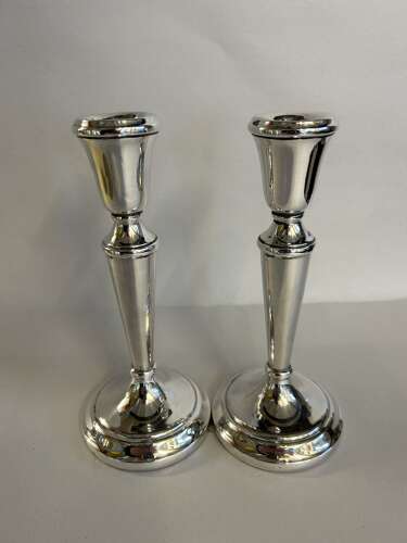 Pair Silver Candlesticks