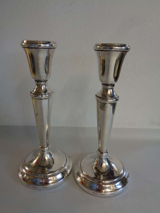 Solid Silver Candlesticks (Pair)