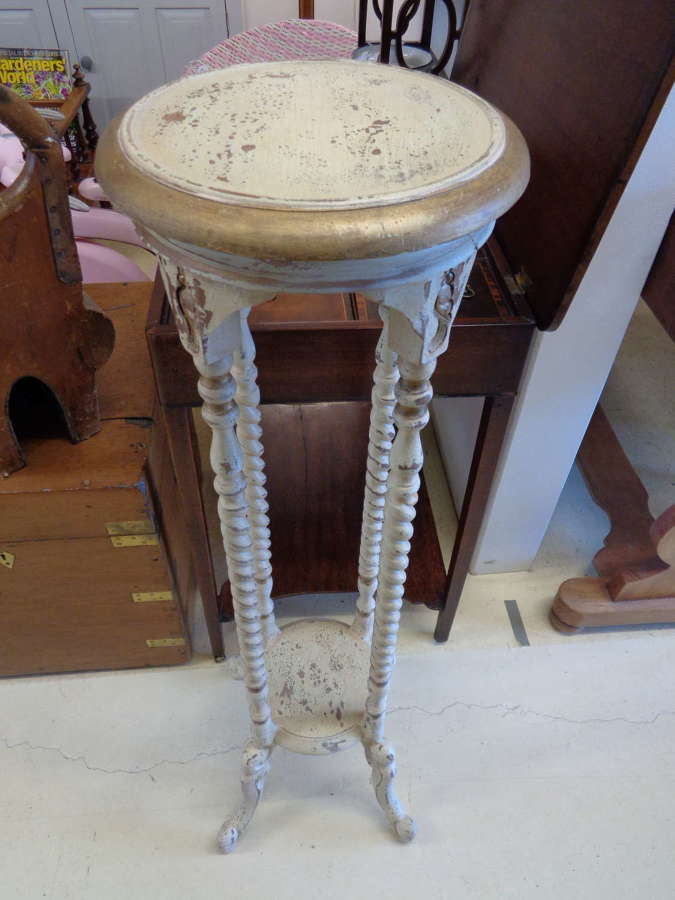 French Distressed Jardiniere Stand