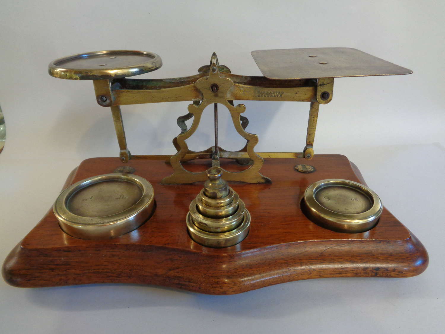 Antique Mechanical Scales with Weights