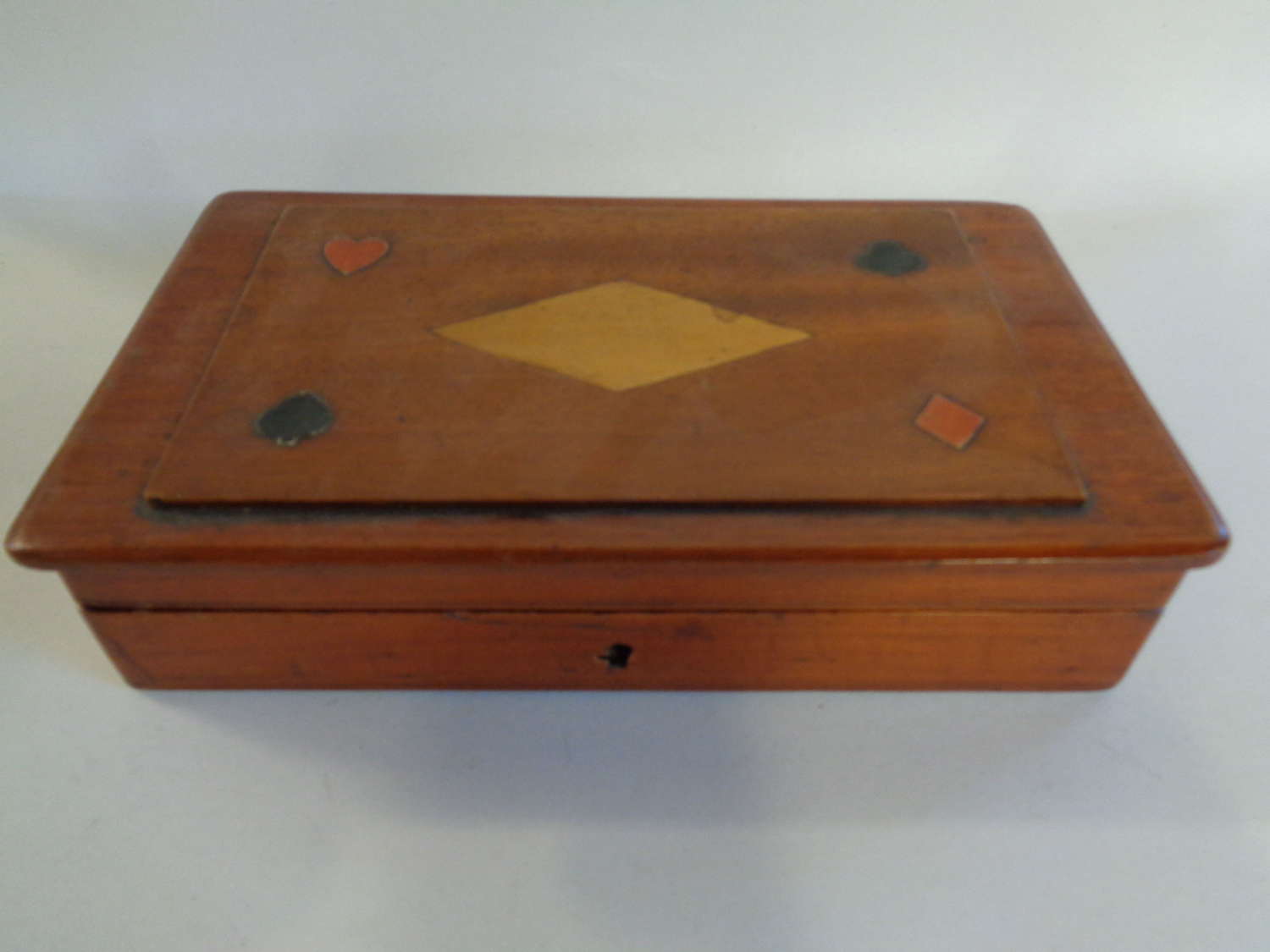 19th Century Rosewood Card Box + Pack Cards