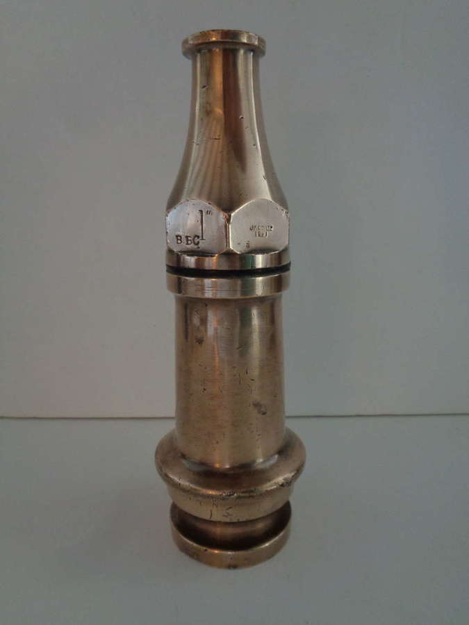 Vintage Brass Fire Hose Nozzle - BBC