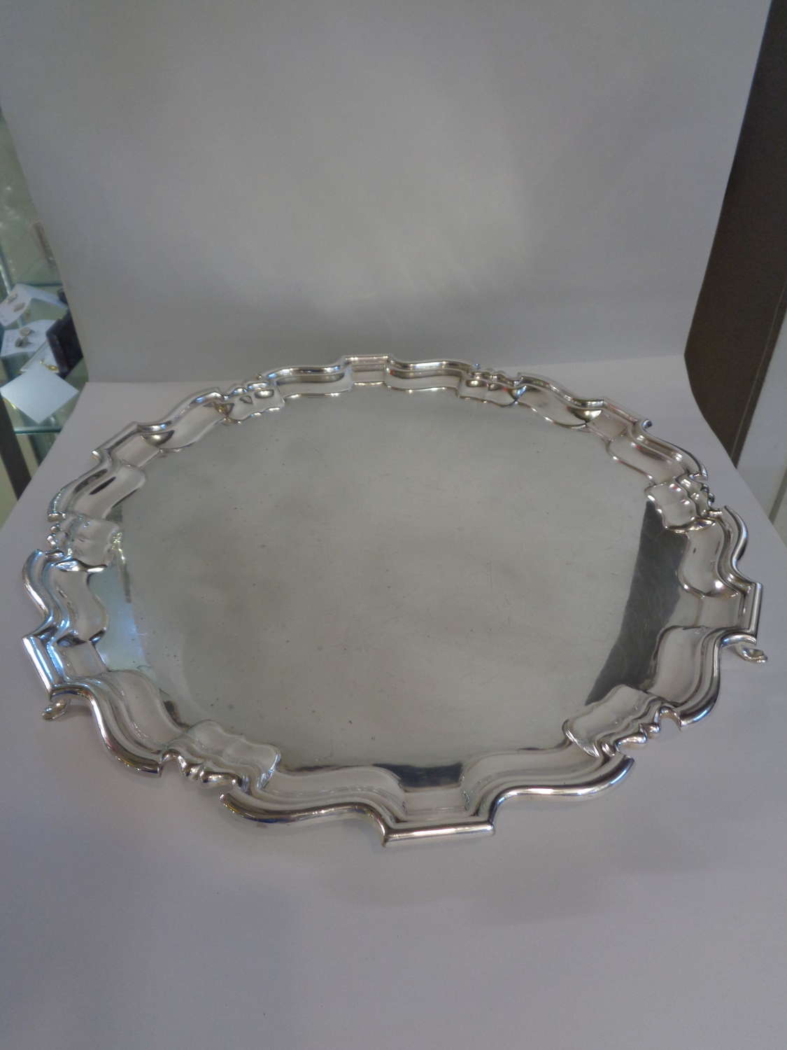 Vintage Large Silver Plate Drinks Tray