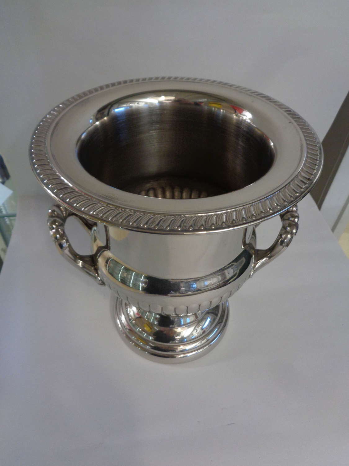 Antique Silver Plate Champagne / Wine Cooler.