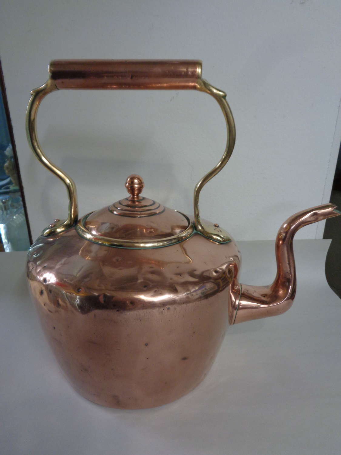 Antique Copper & Brass Kettle