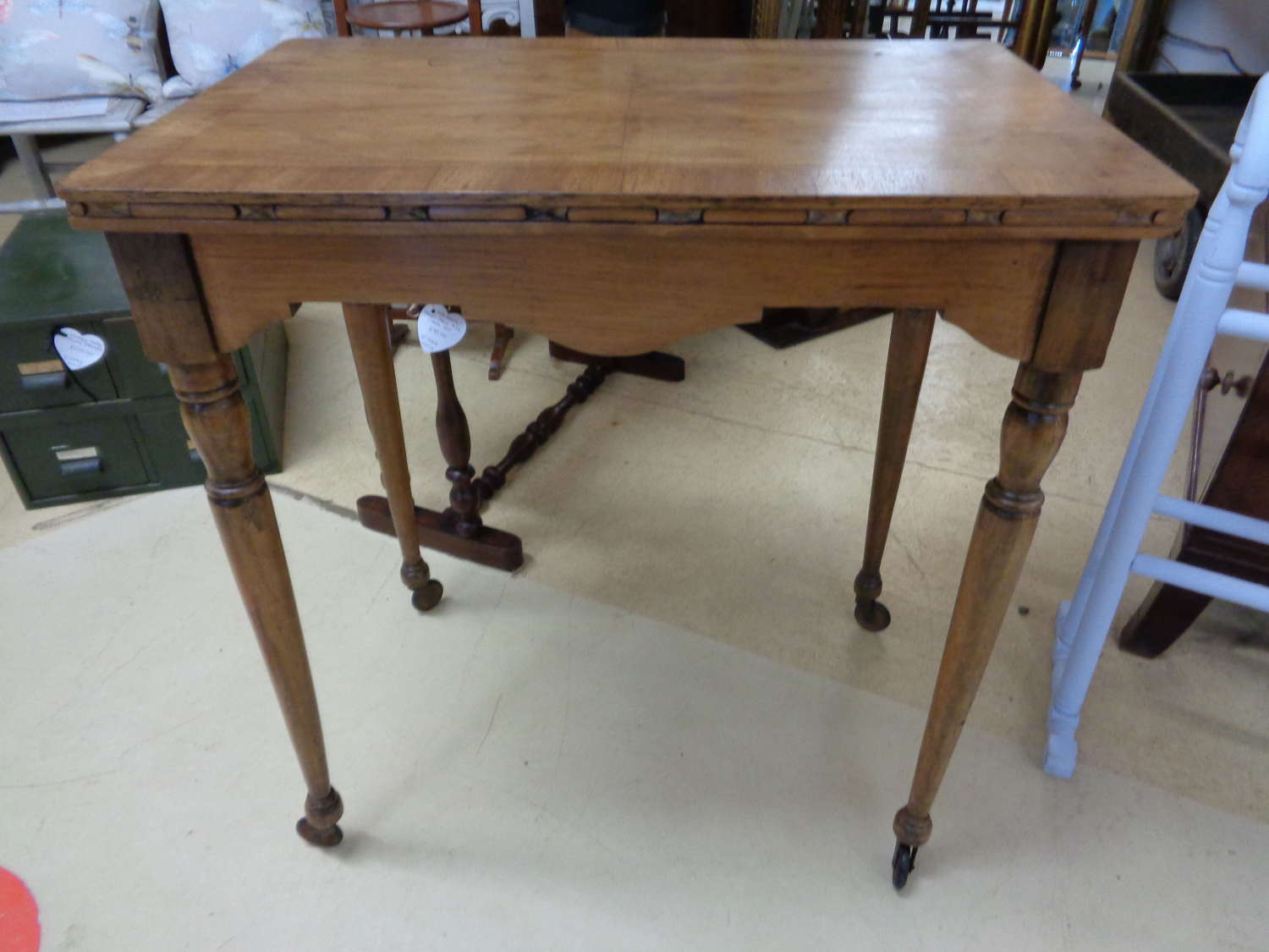 Antique Side Table on Castors