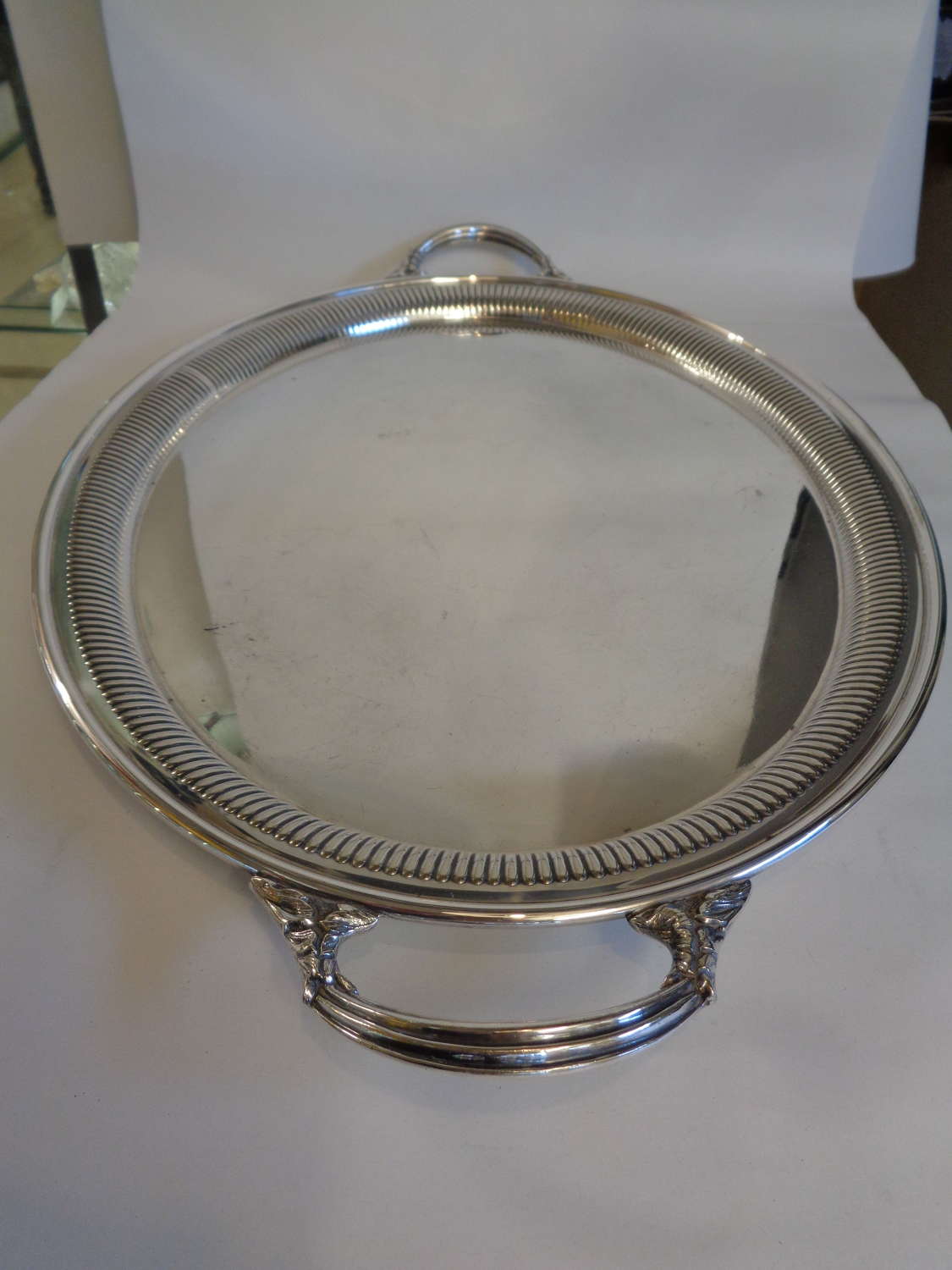 Art Deco Silver Plate Drinks Tray by Alexander Clark c1920's