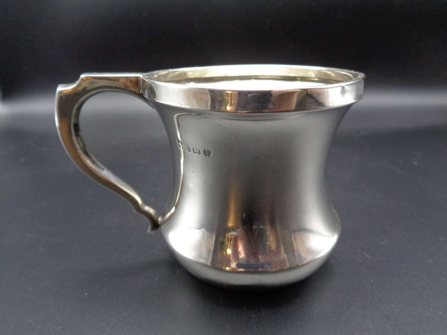 Art Deco Solid Silver Christening Mug