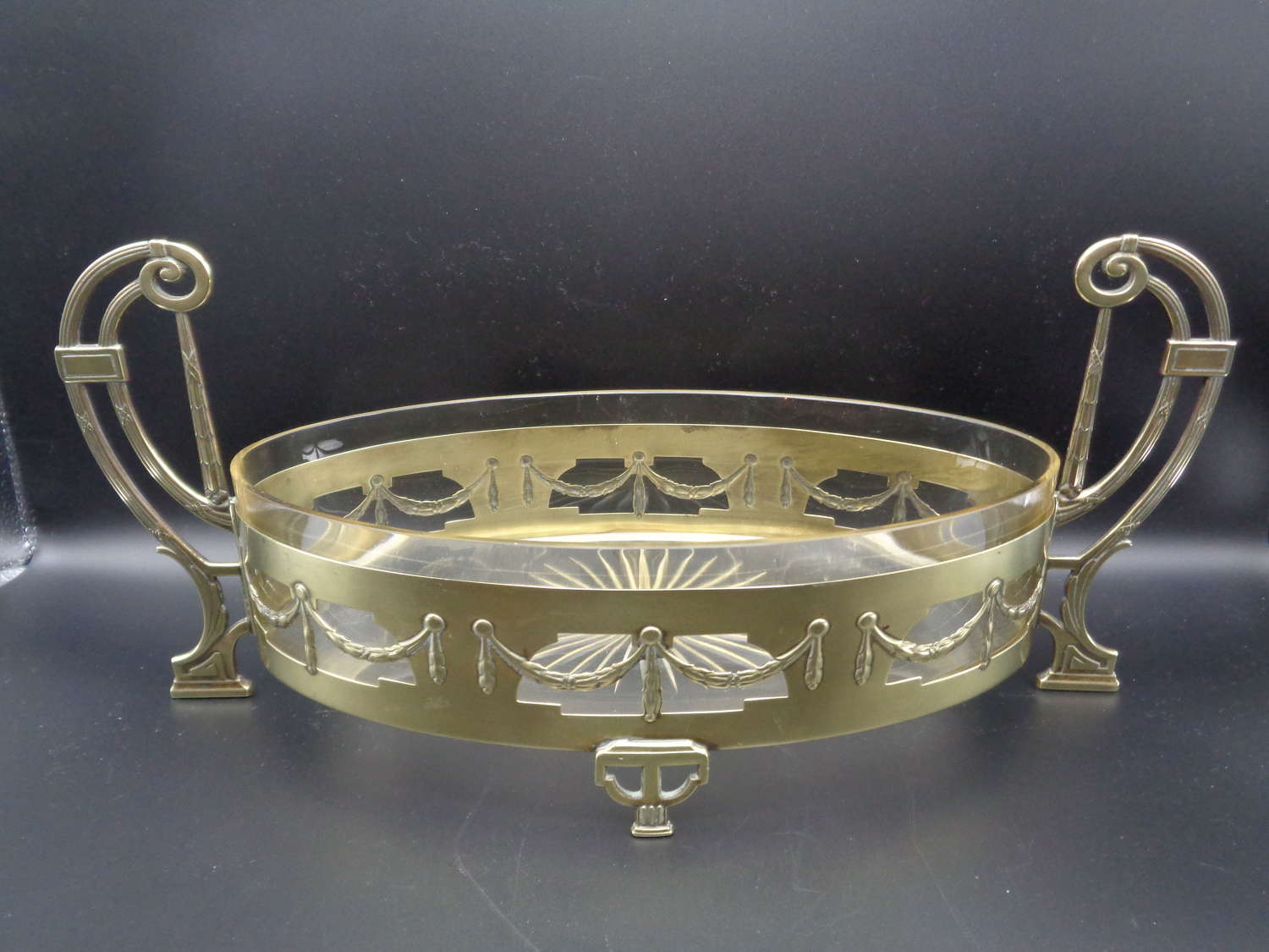 Antique French Brass Lined Centrepiece