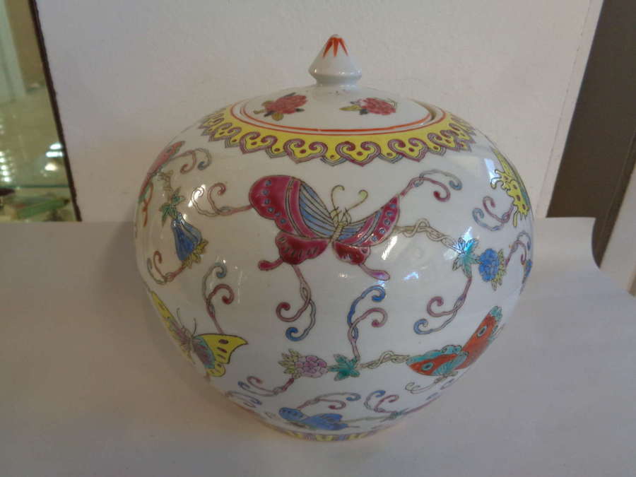 Chinese 'Butterfly' Ginger Jar