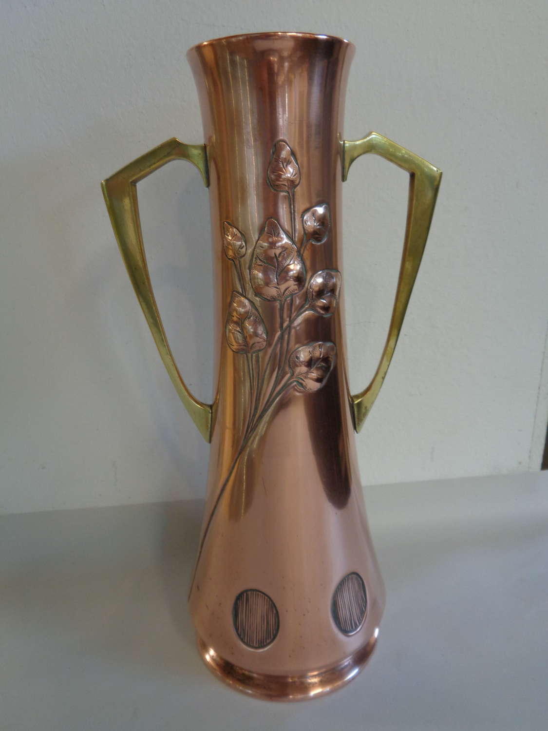 WMF Art Nouveau Vase - Copper & Brass