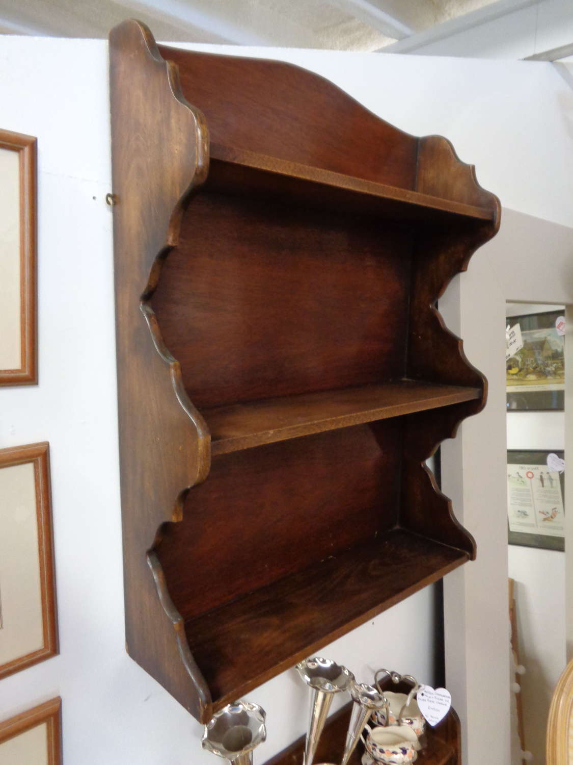Solid Oak Bookcase - Freestanding or Wall Mounted