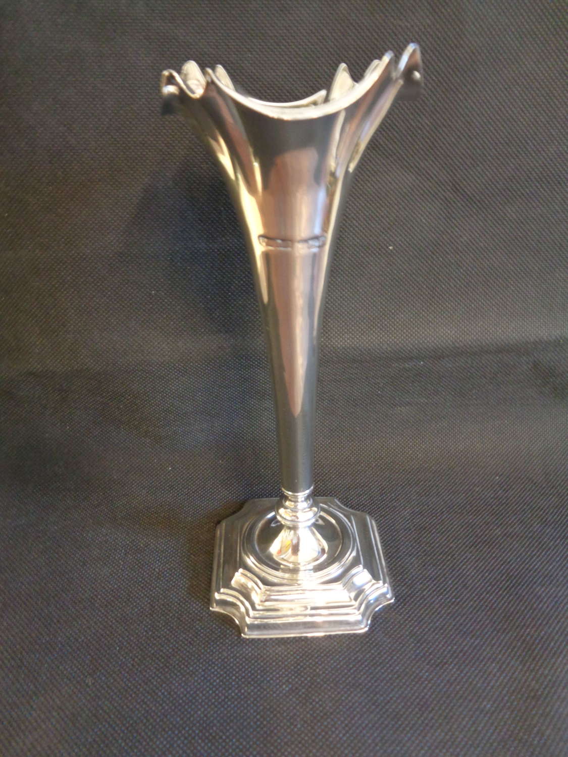 Art Nouveau Solid Silver Flower Vase