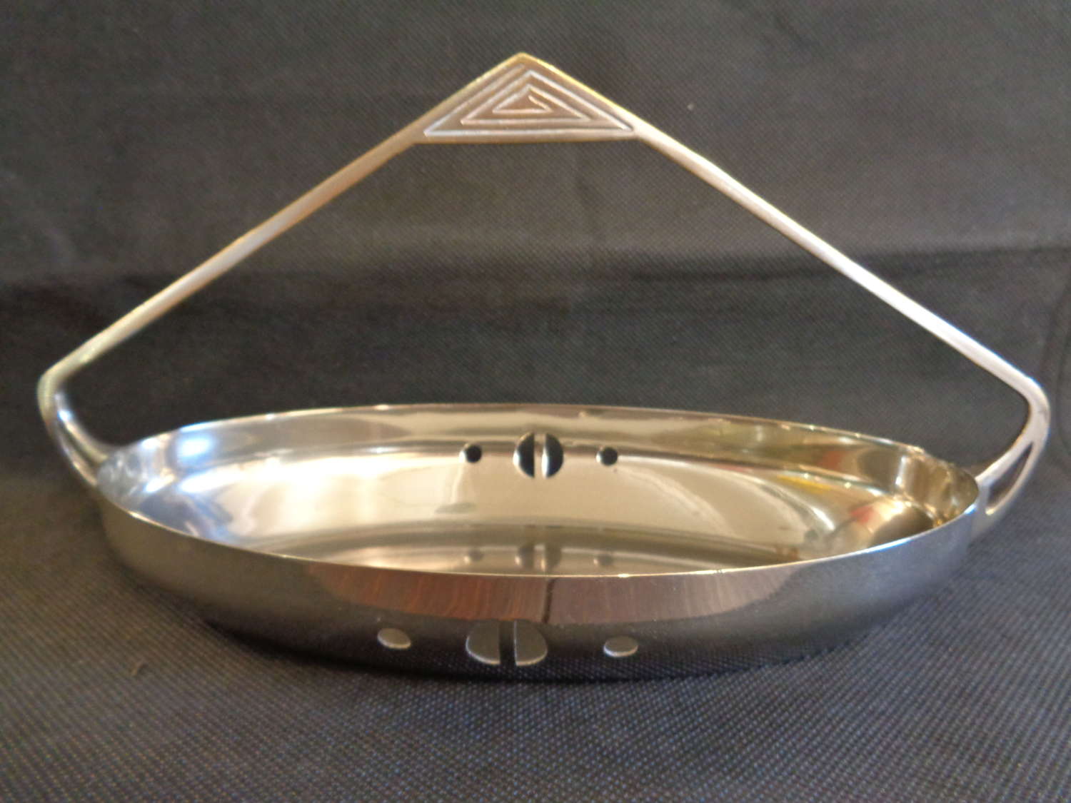 WMF Silver Plate Dish with Handle - Pierced Decoration