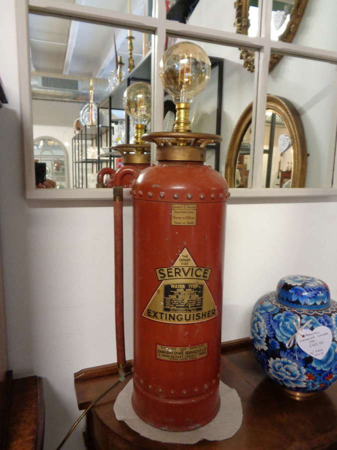 Vintage Fire Extinguisher Lamp - PAT Tested