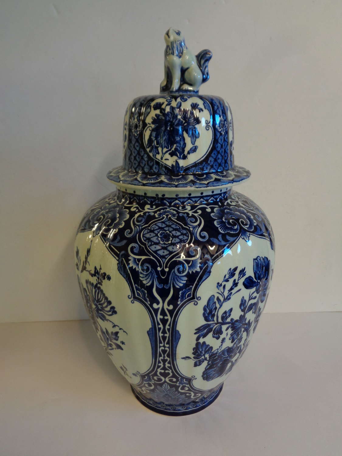 Delft Blue & White Ginger Jar with Lid