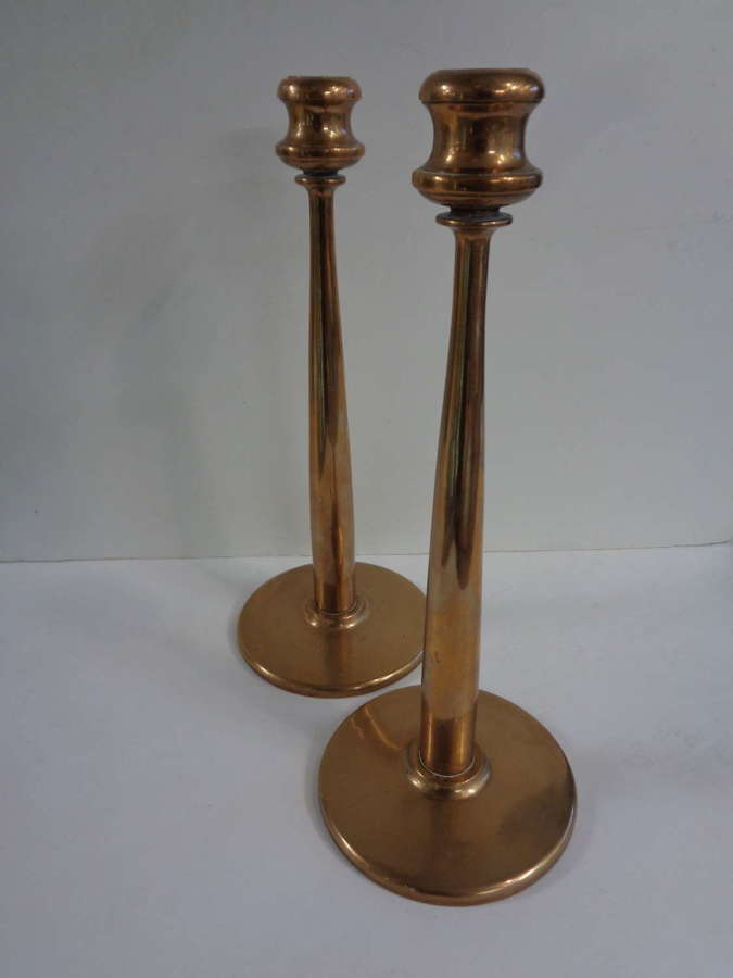 Pair Phosphor Brass Candlesticks