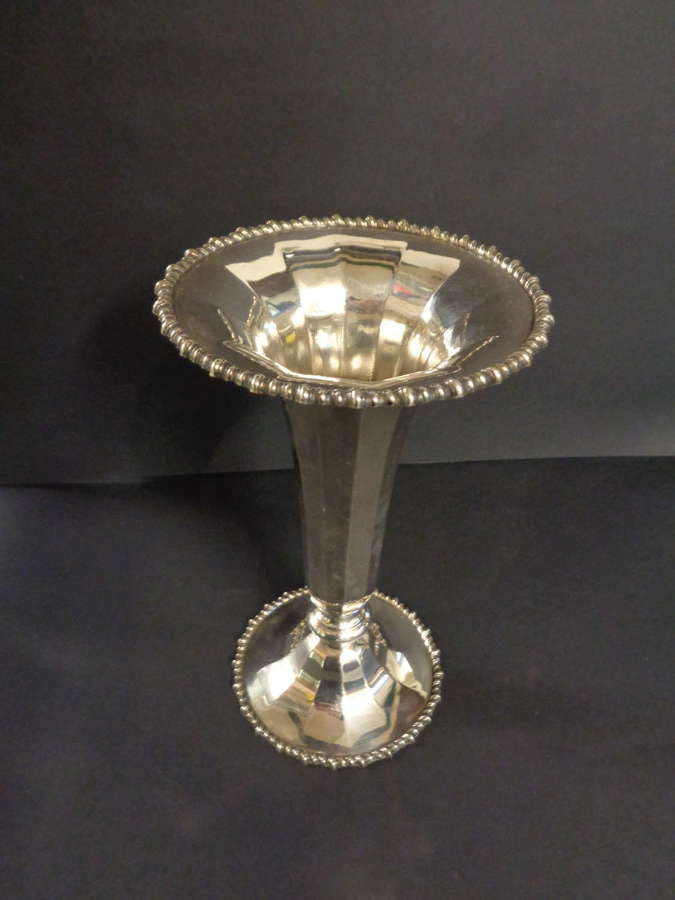 Antique Silver Plate Flower Vase