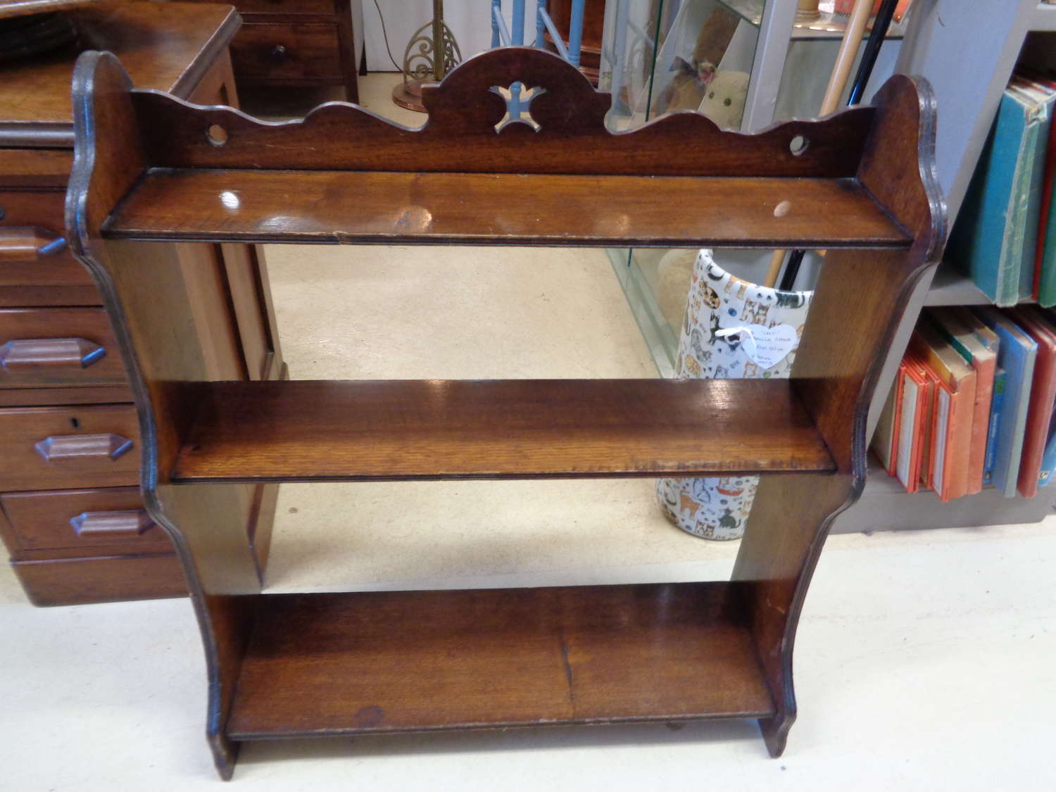 Antique Mahogany Shelves - Freestanding or Wall Hanging