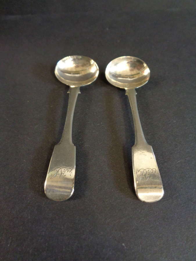 Early Victorian Solid Silver Condiment Spoons