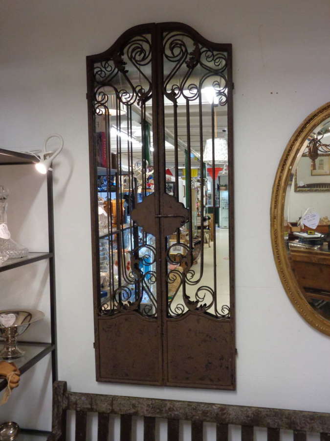 Large Metal Shutter / Door Mirror