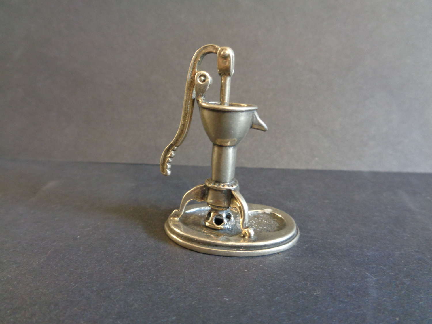 Novelty Miniature Solid Silver Water Pump