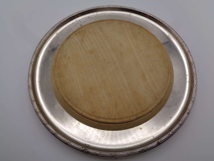 Vintage Silver Plate Bread / Cheese Board 'Mango'