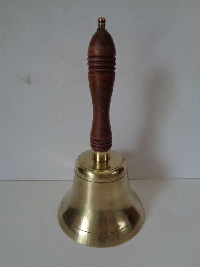 Vintage Brass School Bell - 1.5 kilos