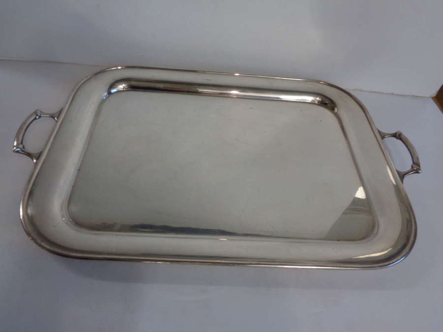 Antique Silver Plate Rectangular Drinks Tray