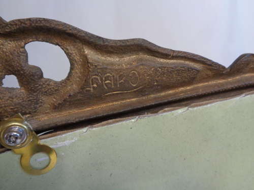 Antique Brass Double Picture Frame