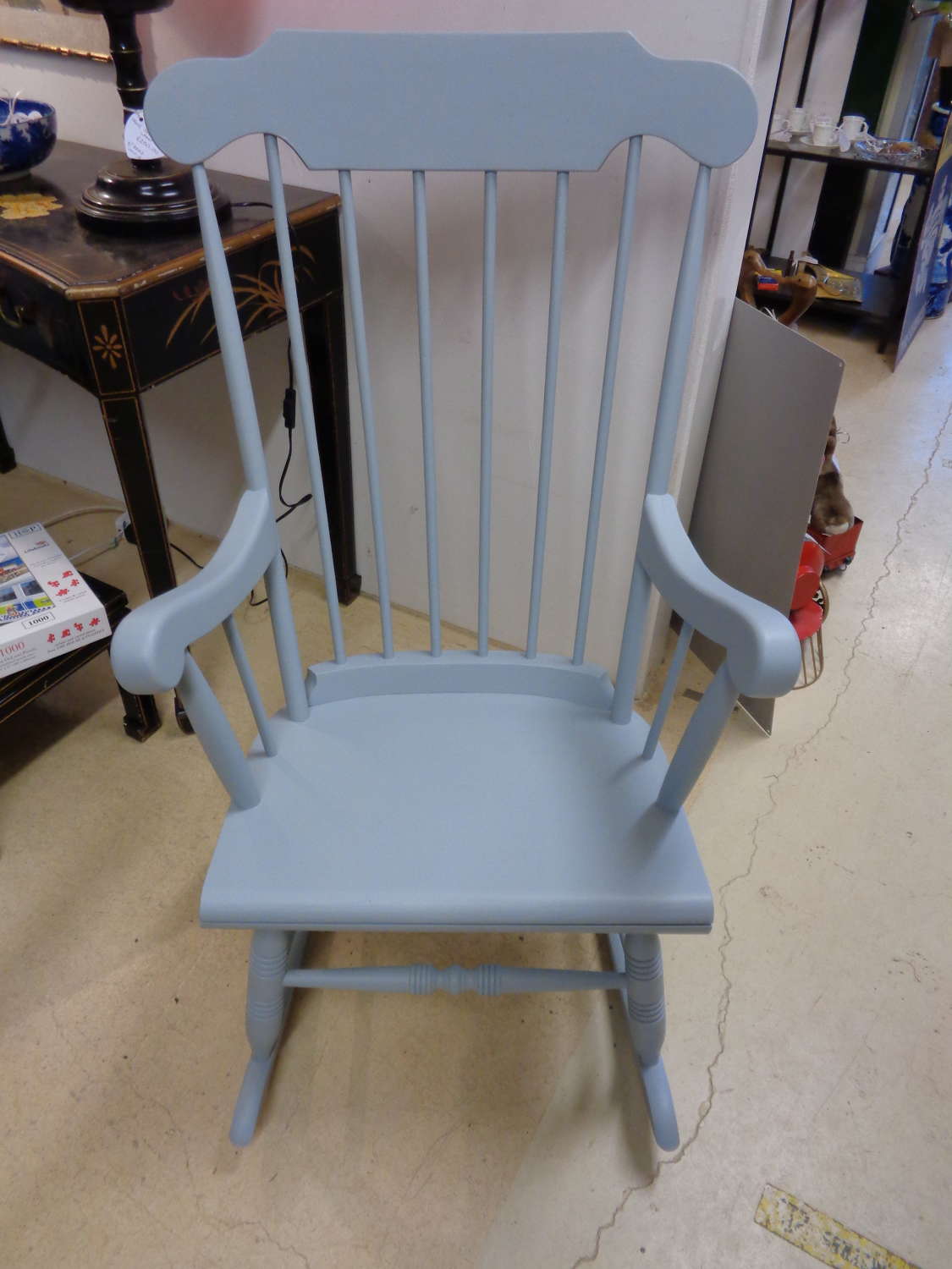 Painted Rocking Chair with Spindle Back