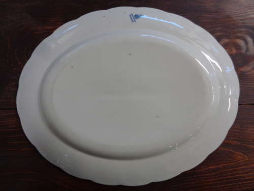 Antique Booths China 'Dragon' Pattern Blue & White Turkey Platter