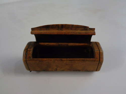 Georgian Burr Walnut Snuff Box