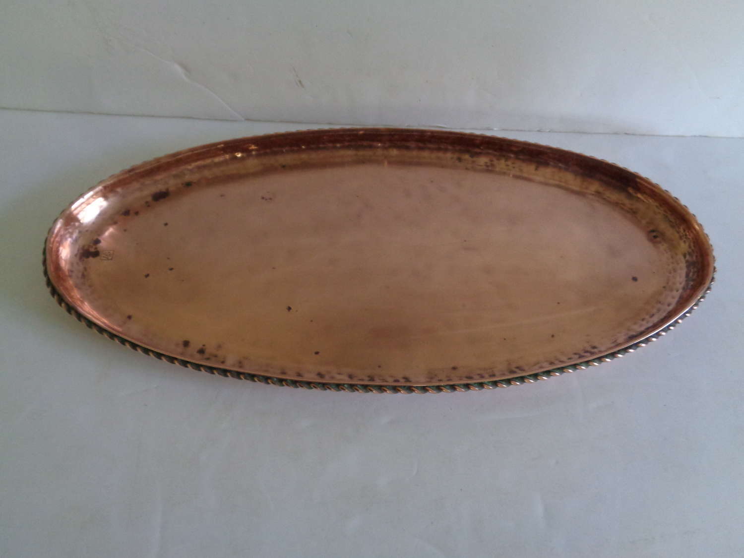 Arts & Crafts Oval Copper Tray