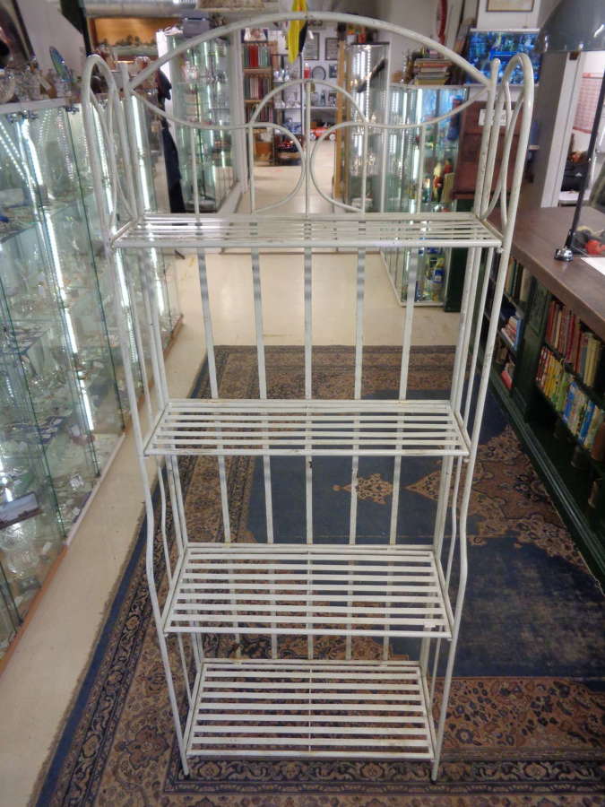 Heavy Vintage Metal Folding Garden Plant Stand