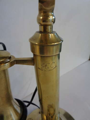 Vintage Brass Candlestick GEC Telephone - Rings & Receives Call