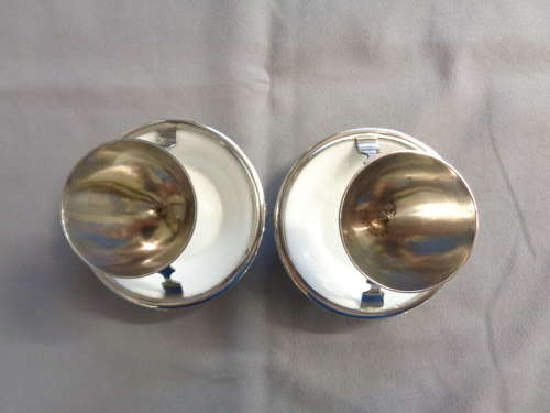 Christopher Dresser Designed Royal Doulton Silver Plate Egg Cups