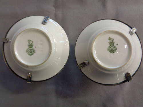 Christopher Dresser Designed Royal Doulton Silver Plate Egg Cups