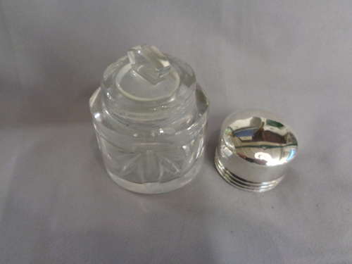 Silver Topped Scent Bottle with Stopper - Birmingham 1938
