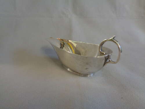 Antique Solid Silver Mint Sauce Boat - c1927 Charles Weale 'Dublin Import'