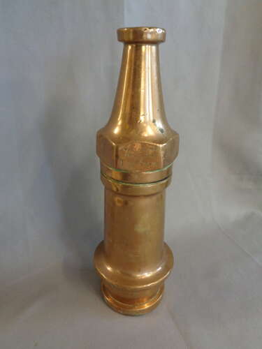 Vintage Brass Fire Hose Nozzle - John Morris & Sons