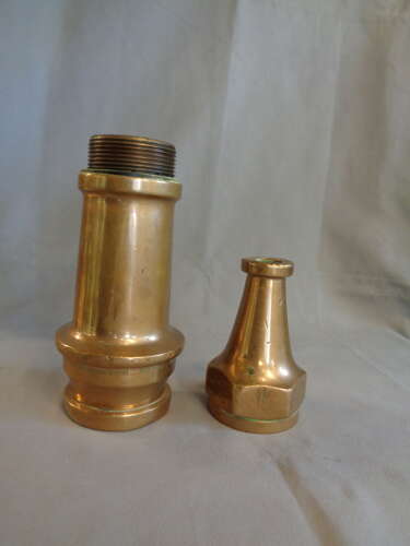 Vintage Brass Fire Hose Nozzle - John Morris & Sons