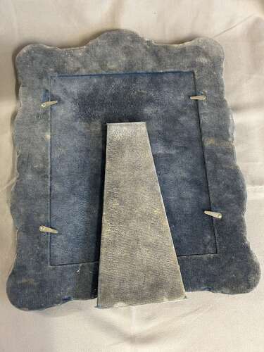 Large Antique Silver Plate Photo Frame - Sheffield - 39cms high