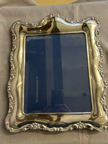 Large Antique Silver Plate Photo Frame - Sheffield - 39cms high