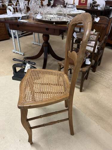 Antique French Cane Seat Chair