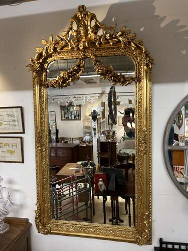 Ornate Gilt Bevelled Wall Mirror