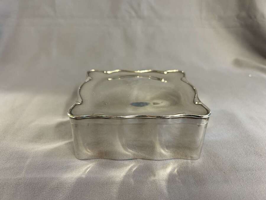 Art Nouveau Silver Jewellery Box - Birmingham 1908 - A & J Zimmerman Ltd